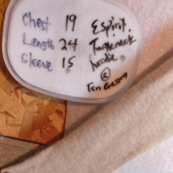 Natural Fabrics CASHMERE+WOOL+RABBIT HAIR Slouchy Longneck Hoodie Sweater, S - Picture 4 of 7